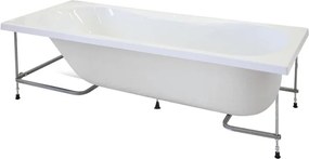 Vasca e telaio Egeria 150 x 70 cm bianco 030