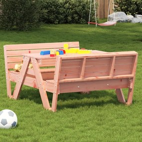 Tavolo Da Picnic Per Bambini 88x122x58cm Legno Massello Douglas /