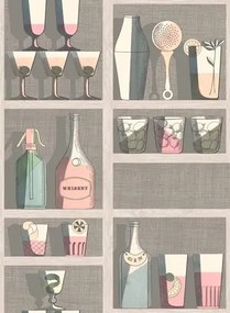 Cole & Son Carta da parati Cocktails - Pastel