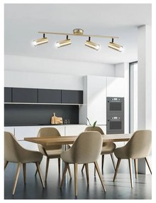 Lampada da soffitto in metallo color oro 9x76 cm Colly - Candellux Lighting