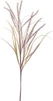 Set 2 Pennisetum Artificiali con 14 Diramazioni Altezza 130 cm Marrone