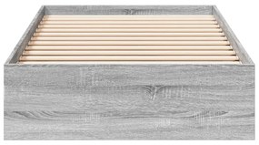 Giroletto cassetti grigio sonoma 100x200 cm legno multistrato