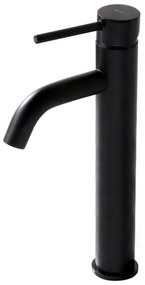 REA-B4103 - Miscelatore per lavabo LUNGO 28 cm nero