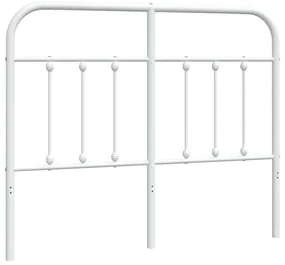 Testiera in metallo bianco 120 cm