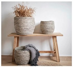 Panca da giardino marrone in legno massiccio Barcelona – House Nordic