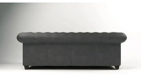 Divano in velluto antracite 230 cm Cambridge - Ropez