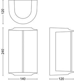 Philips - Applique a LED da esterno REESE LED/4,3W/230V 2700K IP44