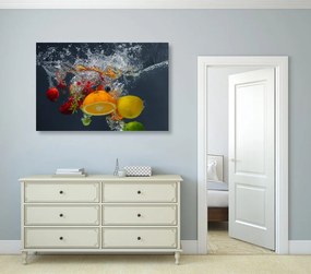 Quadro su tela – Frutta nell'acqua