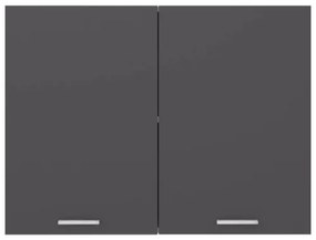 Armadio Sospeso Grigio 80x31x60 cm in Truciolato