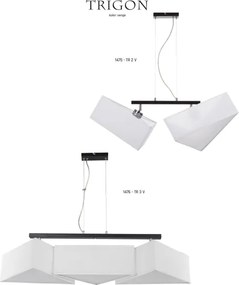 Jupiter 1476 - Lampadario TRIGON 3xE27/60W/230V