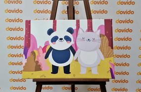 Stampa su tela – Animali nel bosco