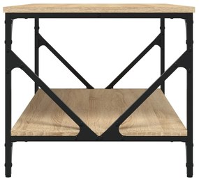 Tavolino da salotto rovere sonoma 90x50x45 cm legno multistrato