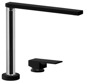 Rubinetto da cucina pieghevole a l Aqualift nero verniciato opaco SCHOCK