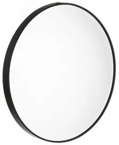 Specchio da parete Nero Alluminio Cristallo 40 x 2,8 x 40 cm