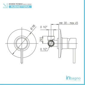 Set miscelatori lavabo bidet e doccia incasso cromati Piralla Essenza scarico incluso