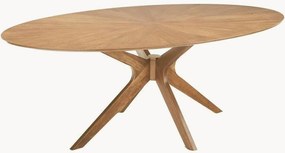 Tavolo ovale in legno Tallinn, 190 x 110 cm