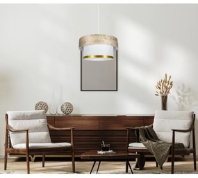 Lampadario a sospensione con filo RESSA 1xE27/60W/230V oro