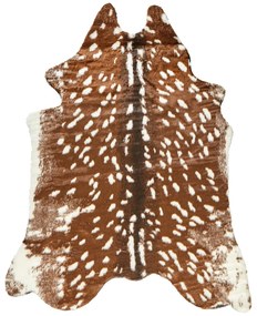 Tappeto pelliccia sintetica marrone 150 x 200 cm KNOLL Beliani