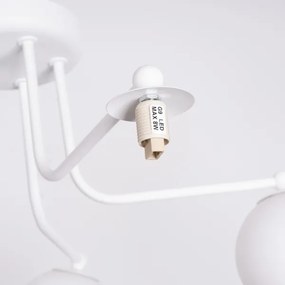 Sollux SL.1660 - Lampadario a sospensione con supporto rigido ASTRAL 5xG9/8W/230V bianco