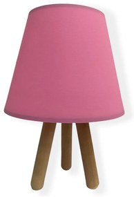 Lampada da tavolo  WOOD 1xE27/60W/230V rosa