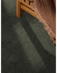 Tappeto rotondo verde scuro in misto lana tessuto a mano ø 160 cm Kari Organic – Villeroy&amp;Boch