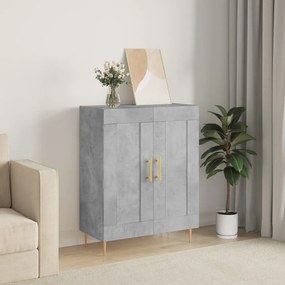 Credenza Grigio Cemento 69,5x34x90 Cm İn Legno Multistrato /