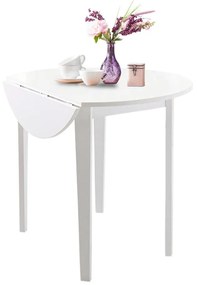 Tavolo da pranzo pieghevole bianco Quer, ⌀ 92 cm Trento - Støraa