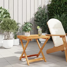 Tavolo da giardino pieghevole 50x50x50 cm legno massello acacia