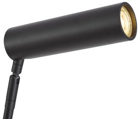 Lampada da terra moderna nera 2 luci GU10 35mm - Thomas