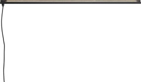 Lampada da parete moderna nera con LED inclusi - Letterbox