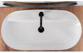 REA-U2541 - Lavabo da appoggio AURA 41x81 cm ceramica/bianco lucido