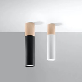 Sollux SL.0635 - Plafoniera PABLO 1xGU10/40W/230V nero