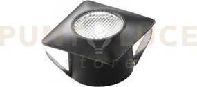 Incasso led asso nero quadrato 1,2w 100lm 4000k 3,2x3,2x2,2cm