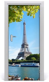 Adesivo per porta interna Torre Eiffel 75x205 cm