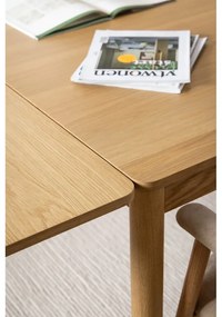 Tavolo da pranzo pieghevole in legno di quercia di colore naturale 100x200 cm Atlantic - Actona