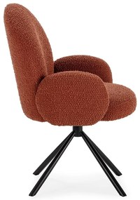 Poltrona in colore mattone Dario - Marckeric