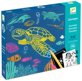 Set creativo - Cianotipia - Nel mondo sottomarino