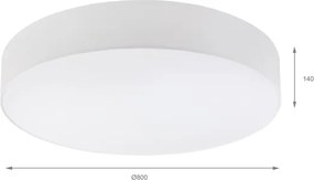 Brilagi - Plafoniera LED SIRIJA 6xE27/60W/230V Ø 80 cm bianca