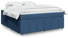 Giroletto A Molle Con Materasso Blu 180x200 Cm İn Tessuto /