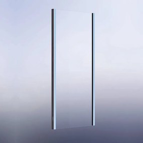 Pannello laterale per box doccia L 120 x H 195cm, Sp. 8 mm profilo in alluminio argento cromato