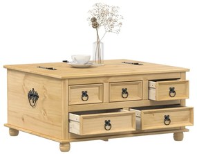 Scatola Portaoggetti Corona 90x78x45 Cm Legno Massello Di Pino /