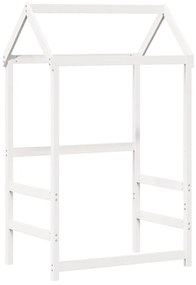 Set dormeuse e panca con tetto bianco 90x200cm massello pino