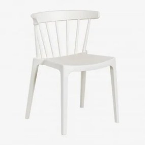 Confezione da 4 sedie da giardino impilabili Aldora Gardenia Bianco - Sklum
