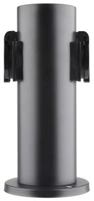Solight PG10B - Colonna presa esterna 2Z 230V IP44 nera tonda