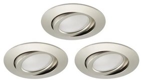 Brilo - SET 3x Luce da incasso LED da bagno dimmerabile LED/5W/230V IP23