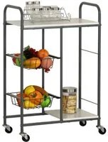 Carrello Cucina Prescott Con Ruote 57X30X85Cm Casacollection