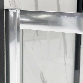 Box doccia 3 lati 70 cm doppio scorrevole trasparente H 195 cm Tay