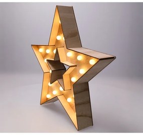 Brilagi - Decorazione natalizia a LED, 2x AA, 38x40 cm, stella
