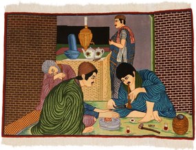 Tabriz Tappeto persiano 130 x 90 (Iran) Annodato A Mano