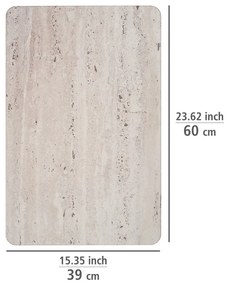 Tappetino da bagno marrone chiaro in terra di diatomee 39x60 cm Puna - Wenko